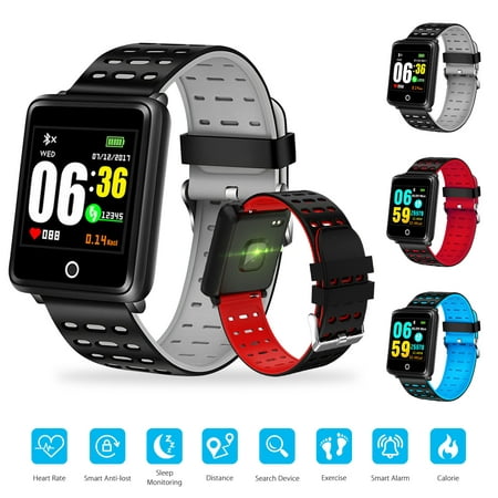 Bluetooth Smart Watch, EEEKit Sports Smart Wrist for Men Women with Heart Rate Sleep Monitor IP68 Waterproof Calorie Pedometer Counter Compatible with iPhone