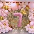 thumbnail image 4 of czcpp-40 Inch Pink Number 8 & Mini Crown Balloon for Birthday Party Decorations, 8th Birthday Party Balloons Decorations Pink Theme Party Decorations Supplies, 4 of 4