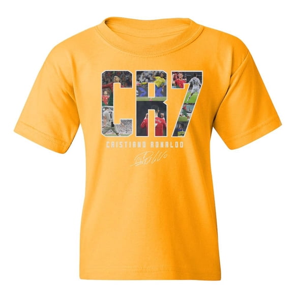 Playera tributo a Ronaldo Cup & Branch juvenil XL dorada