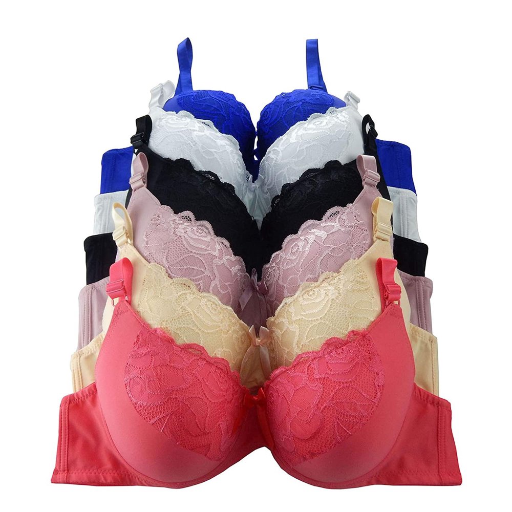 Iheyi Iheyi Women Bras 6 Pack of Bra D Cup DD Cup DDD (44DD)