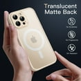 thumbnail image 4 of JETech Magnetic Case for iPhone 13 Pro 6.1-Inch, Compatible with MagSafe, Translucent Matte Back Camera Lens Full Protection Slim Shockproof Phone Cover (Light Gold), 4 of 6