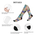 thumbnail image 5 of Lsque Colored Casino Chips Pattern Sport Compression Socks for Men & Women 15-20 mmHg Knee High Nurse Pregnant Running Medical and Travel Athletic, 5 of 6