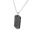 thumbnail image 2 of EDFORCE Stainless Steel Black Coating Dog Tag Star of David Mens Pendant Necklace, 2 of 3
