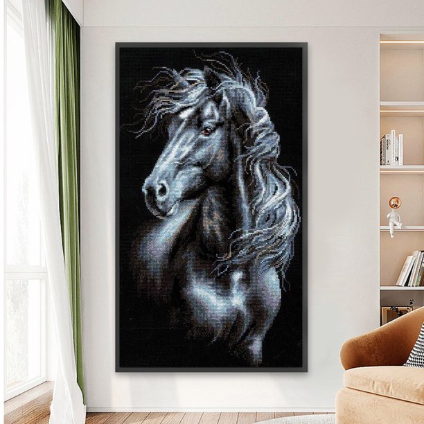 Cuadros Decorativos Diamond Painting 5D DIY taladro cuadrado completo caballo decoración del hogar (ZQA1218) DQrwqpou embutido en tela