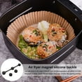 thumbnail image 3 of ZenCart Air Fryer Magnet Buckle for Parchment Paper Food Grade Silicone Buckle High Temp Resistance Air Fryer Liner Clips for Prevent Paper Burning, 3 of 8
