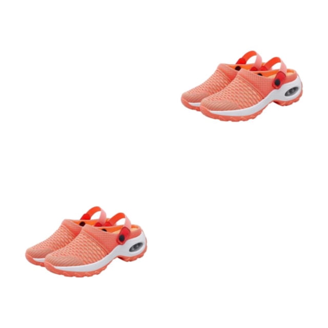 Zapatos Sin Cordones Qarigey Elegantes y Acolchados Naranja 39