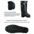 thumbnail image 4 of 1 Paire Bottes de Pluie Chaussures pour Dames Femmes Randonnée Rose Bottes en Caoutchouc Fournitures de Plein Air Polyvalent Plus Chaudes Surface Lisse Sans Bavures Bottes Imperméables Rose 39, 4 of 9