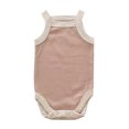 thumbnail image 1 of Gibobby Mamelucos para bebe niña Bebé recién nacido infantil niñas niños algodón verano Color bloque sin mangas ropa(Rosa, 6-12 Meses), 1 of 3