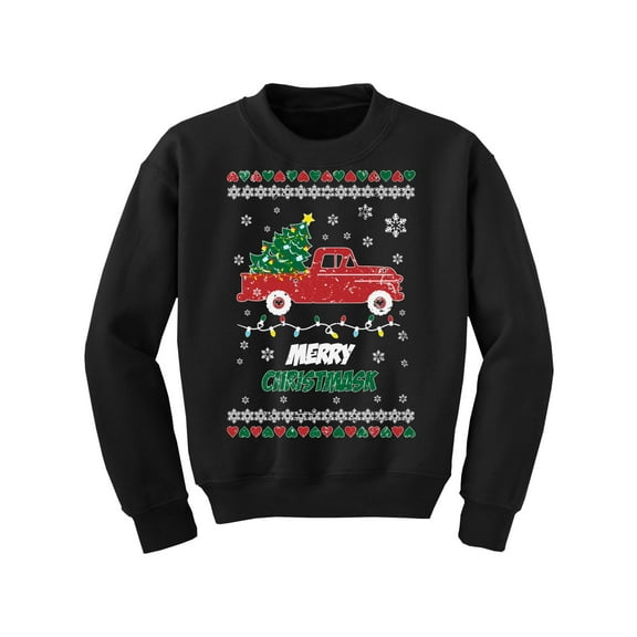Merry Christmask Sweatshirt for Kids Christmas Sweater for Boys Merry Christmas Girls Sweater New Year 2021 Xmas Gifts Funny Christmas Youth Top