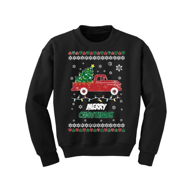 Merry Christmask Sweatshirt for Kids Ugly Christmas Sweater for Boys Merry Christmas Girls Sweater New Year 2021 Xmas Gifts Funny Christmas Youth Top