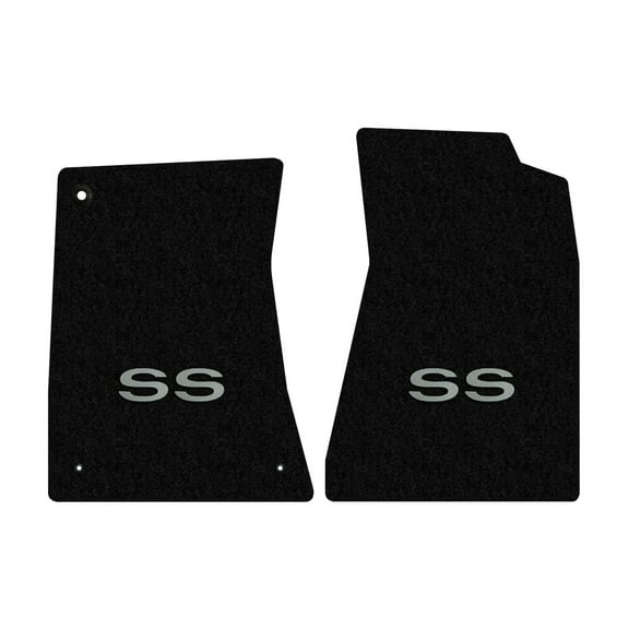 Lloyd Mats LogoMat Custom-Fit 2PC Carpet Floor Mats for 1970-1971 Chevrolet Monte Carlo, Black