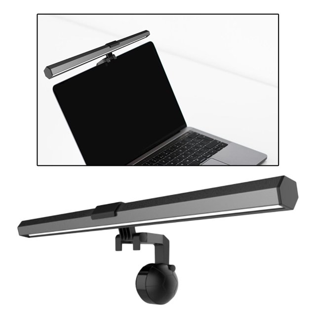 Luz de monitor de computadora, lámpara de trabajo LED de lectura electrónica atención ojos, barra de lámpara de pantalla colgante USB Lámpara de esc Salvador Dali Luz de pantalla de computadora