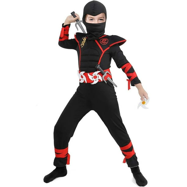 Disfraz de pecho musculoso rojo negro Disfraz de Halloween Disfraz de poder para niños de seguridad YUNYI BRAND Deportes