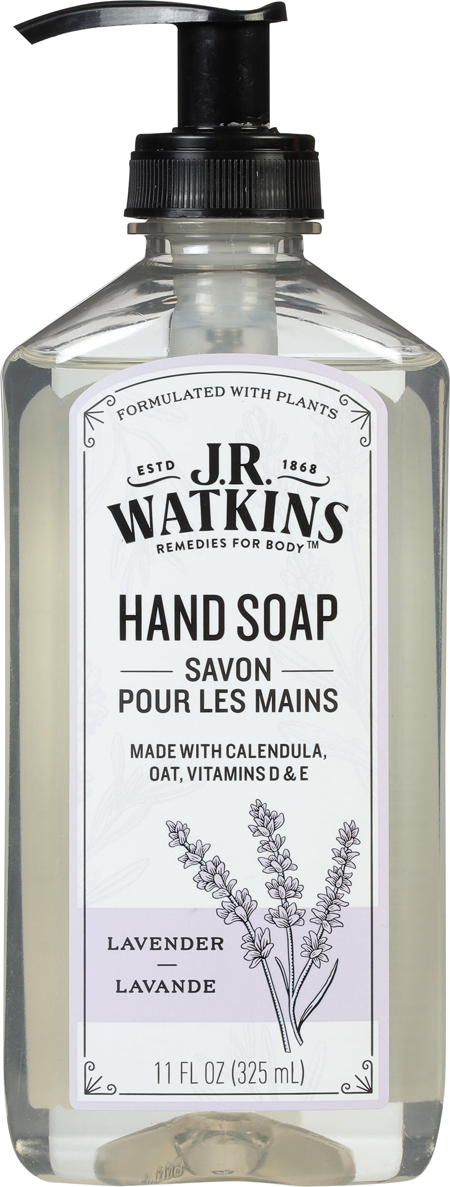J.r. Watkins - Hand Soap Gel Lavender - Case Of 3-11 Fz