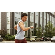 Fitbit Versa 4 GPS Calendar Function, Oximeter Silver Aluminum Case with Blue Watch Band, 1 Pack