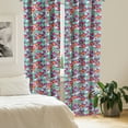 thumbnail image 2 of Ambesonne Colorful Curtains, Botanic Spring Pattern, Pair of 28"x63", Multicolor, 2 of 5