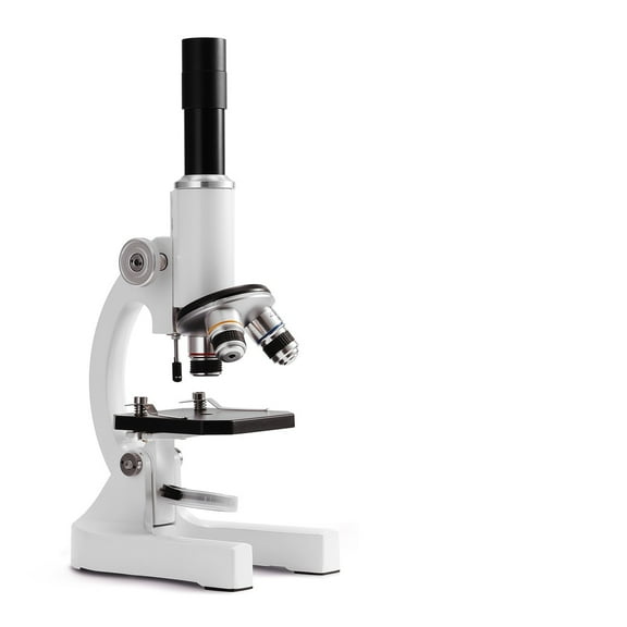 64X-2400X Monocular Optical Microscope Elementary School Children Science Biology Microscope Digital Monocular Microscope ,Double Focus Handwheel