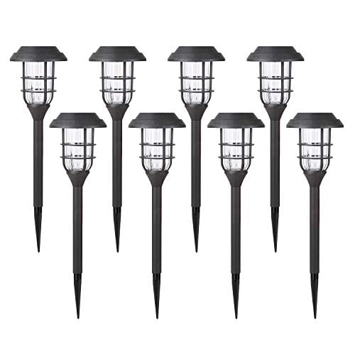 LED Outdoor Stake Spotlights Landscape Waterproof Lighting Adjustable Auto On/Off Security Night Lights for Patio Yard Garden Driveway Pathway Nekepy Solar Powered Lights 2 Pack 