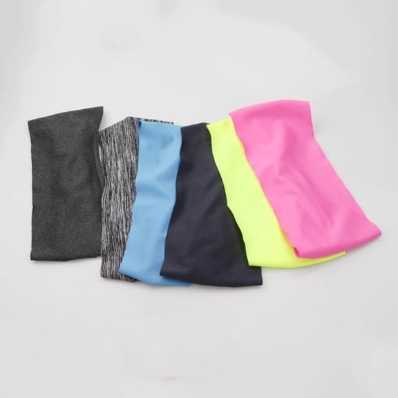 Luxshiny 6Pcs Sports Running Headband for Yoga and Fitness with Elastic Design