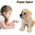 thumbnail image 3 of WREESH Dog Statue Plastic Puppy Doll Hand-painted Simulation Dog Animal Exquisite Gift, 3 of 5