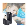 thumbnail image 3 of Type-C Adaptor Convenient Stable Transmission PVC U-shaped Angled Type C Male-to-Female Connector for Tablet-Black, 3 of 5