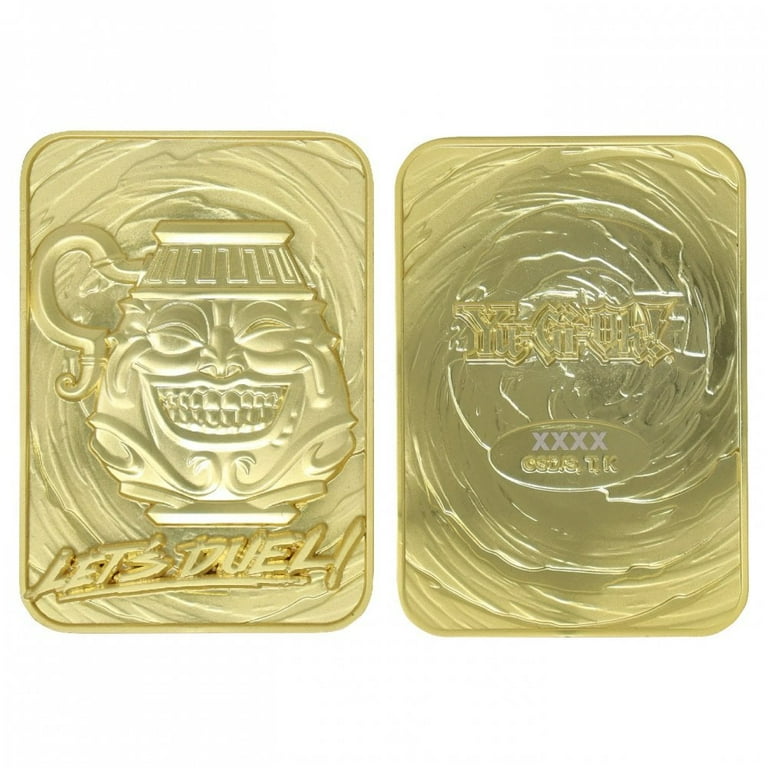 Yu-Gi-Oh! Limited Edition 24k Gold Plated Pot of Greed Metal