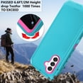 thumbnail image 4 of Asuwish Compatible with Samsung Galaxy A16 5G/4G Phone Case Hybrid Rugged Shockproof Hard Protective Drop Proof Full Body Heavy Duty Mobile Cell Cover for A 16 Women Men Green, 4 of 8
