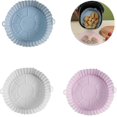 thumbnail image 1 of 3 Pcs R Silic Pot, 7 Inch Reusable Round R Silic S For Miave, Oven, 1 of 4