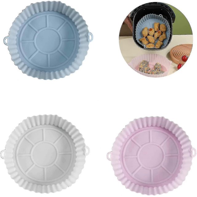 3 Pcs R Silic Pot, 7 Inch Reusable Round R Silic S For Miave, Oven