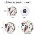 thumbnail image 6 of Wall Clock Purple Blue Gray Diamond Clocks PVC Silent Non-Ticking Battery Operated Decorative Modern Geometric Mid Century LInen Round Clock for Home Living Room Kitchen Bedroom Wall Decor 14 Inch, 6 of 9