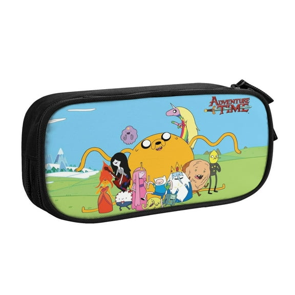 Adventure Time Pencil Case, Multipurpose Pencase ,Large Capacity Durable Pencil Pouch Storage Pen Bag Organizer Stationery