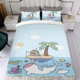 thumbnail image 4 of Pusheen el Gato Conjunto de sábanas temático, trío de piezas, cómodo y amigable con la piel, diseño único, regalo de decoración para el hogar para familiares, amigos y fans,140cm *210cm, 4 of 6