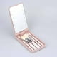 thumbnail image 1 of Pinceles de maquillaje, kit de maquillaje de viaje, juego de brochas de maquillaje con espejo de luz LED, espejo con juego de 5 brochas de maquillaje, caja de almacenamiento de brochas de maquillaje c, 1 of 2