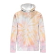 thumbnail image 3 of Men Tie Dye Hoodie 3D Print Pullover Hoody Hooded Drawstring Sweatshirt Long Sleeve Tops with Pockets, 3 of 3