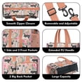 thumbnail image 3 of Teacher Tote Bag,Husky Dog Flower Floral Teacher Utility Tote Bag,Large Work Tote Bags for Women with Multiple Pockets,Top Zipper Closure,13.8x10.6x6.7 Inch, 3 of 5
