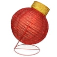 thumbnail image 3 of Northlight 36" Pre-Lit Red LED Glitter Ball Ornament Outdoor Christmas Yard Decor, 3 of 3