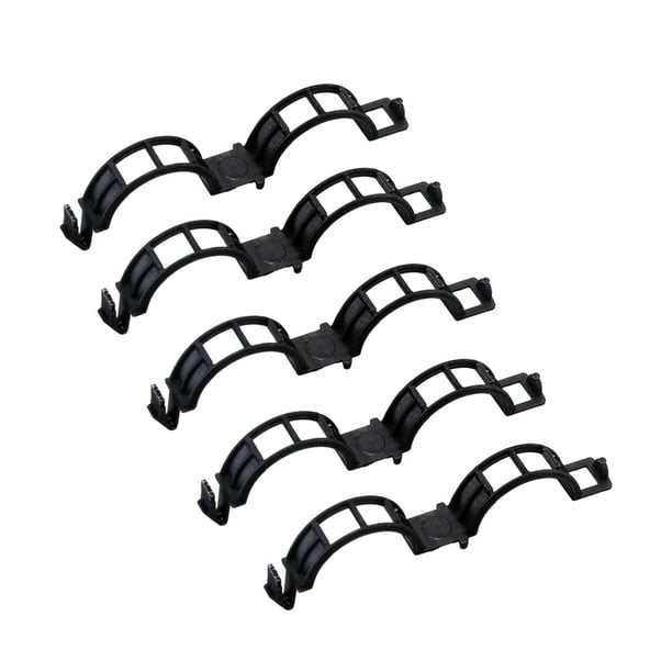 Naiovety Clip de soporte para plantas de 200 piezas, reemplazo desmontable, Color sólido, antipérdida, antioxidante, herramienta de anillo de Jardín y Patio Negro