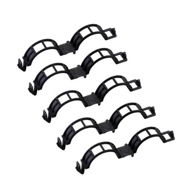 200 Pcs Clip de Support de Plante Détachable Remplacement Couleur Unie Anti-Perte Anti-Rouille Outil de Croissance Noir