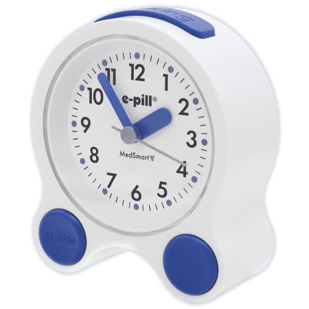 e-pill MedSmart V8 Talking Atomic Clock with 8 Medication Reminders and Personalized Voice Alarm