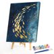 thumbnail image 3 of Cuadros Decorativos Pintura pintada a mano DIY hecha a mano por números Cuadros de lienzo al óleo Kit de cardumen de peces Ehuebsd Nuevos Originales, 3 of 9