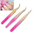 thumbnail image 4 of JUEGO DE TWEEZER DE ARTE DE UNadas, Manicura Flexible Recta Tweezer Acero inoxidable 3pcs Prueba de Óxido para Salón de Unas, 4 of 7