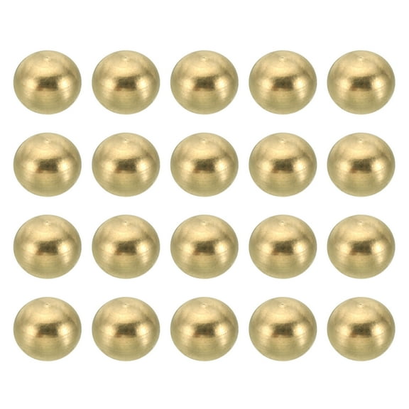 Uxcell M3*0.5 Thread Cap Nuts Knob 20 Pack Brass Ball Lamp Decoration Screw Caps Nut 6mm