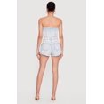 thumbnail image 3 of Women's Cutout Side Cargo Pocket Denim Rompers, 3 of 3