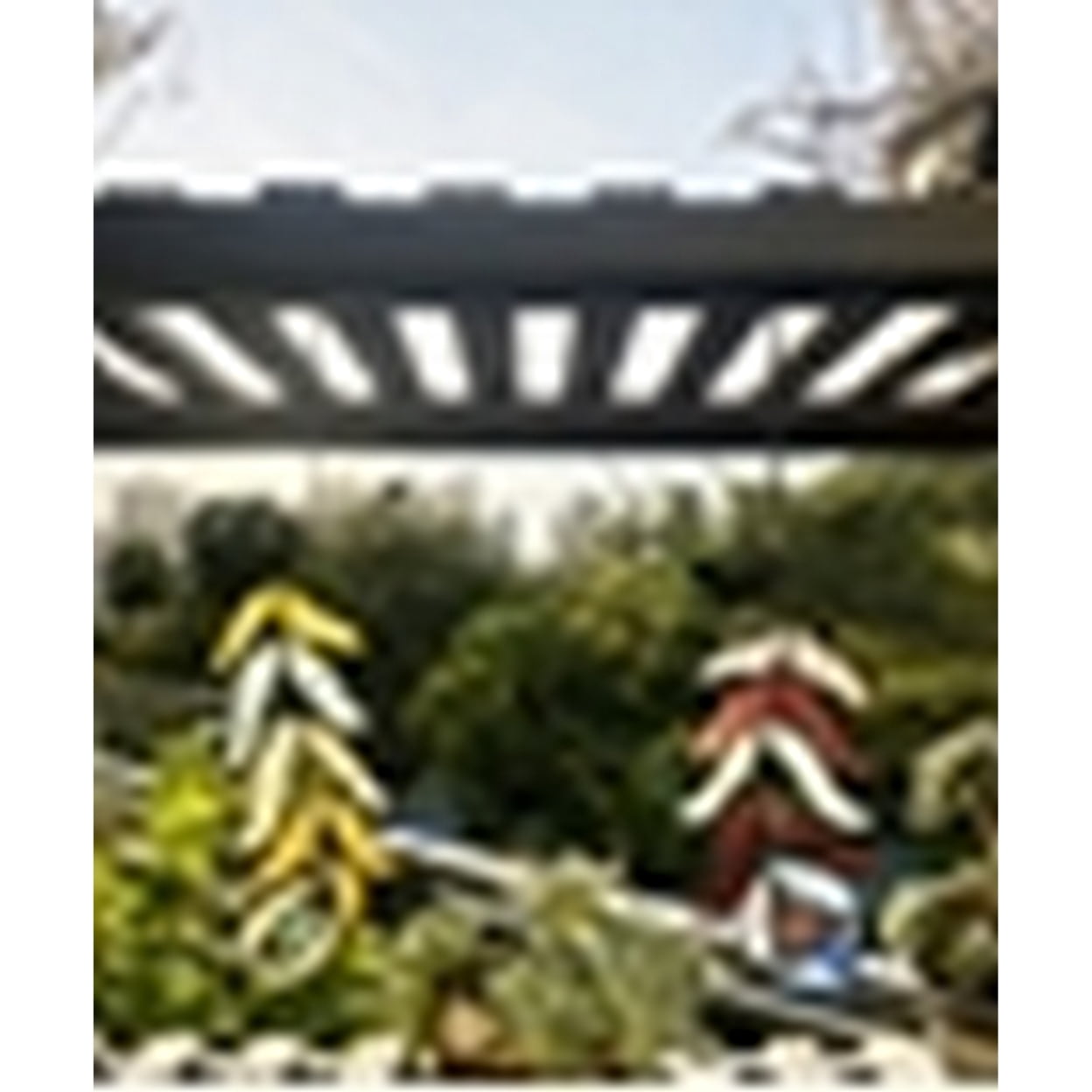 CHLOE Lighting FEATHER Tiffany-Style Stained Glass Window Panels 7" Tall, Black