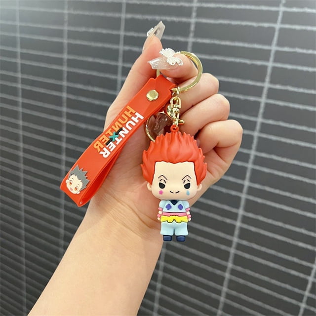 LLavero de figuras de Anime HUNTER X HUNTER, muñeca Killua Kurapika, colgante para bolso de coche, joyería al por mayor para parejas, llavero para niños, regalos para niños y niñas