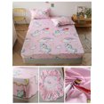 Cartoon Bed Sheet Set Unicorn Bed Mattress Cover Soft Comfortable Bed