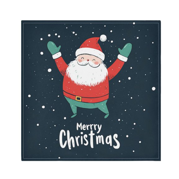 Qxltty Cute Santa Claus Napkins 20×20in Perfect for Parties Dinners Weddings Cocktail Housewarming Cloth Napkins Set of 6