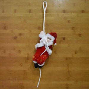 IFANLANDOR Père Noël Escalade corde Échelle de Noël Ornement Clou rouge pour l'arbre de vacances