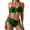 Green bikini sets women, variant on Nfurl Bikini Sets for Women Halter Tops High Waisted Bikini Bottoms 2 Piece Swimsuits Summer Vacation Beach Wear Bathing Suits Black,XL