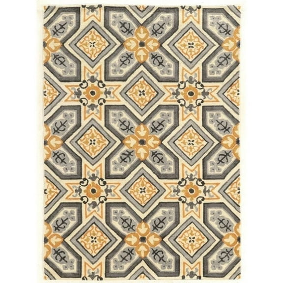 Riverbay Furniture 8' x 10' Hand Tufted Rug in Gray